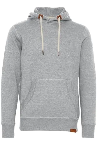 Solid TripHood Herren Kapuzenpullover - Light Grey Melange - Kapuzenpullover für Herren mit kuschelweichem Fleece-Innenfutter, ideal für Freizeit und Arbeit, nachhaltig produziert mit recyceltem Material.