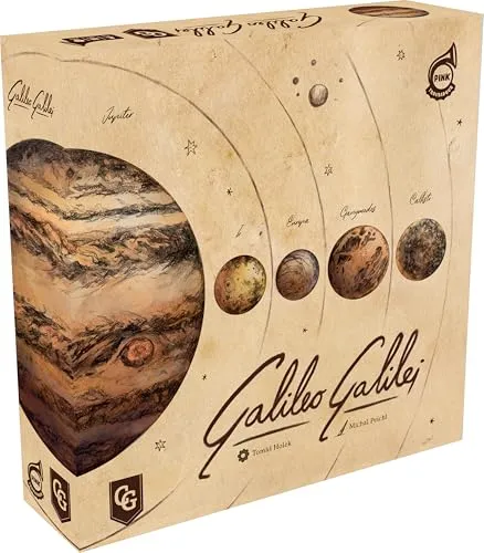 Capstone Games Galileo Galilei - Brettspiel - Action-Drafting Eurogame - Gesellschaftsspiel für die ganze Familie - 1-4 Spieler - Englisch - Ab 14 Jahren