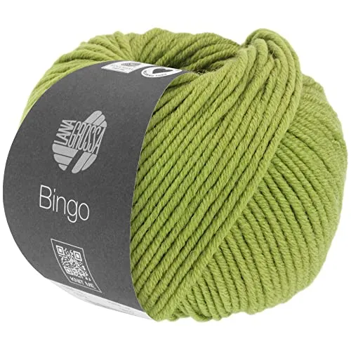 Lana Grossa Bingo Melange (We Care) 1013 - Grün melange in grün von LANA GROSSA