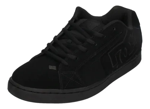 DC Shoes NET Skateschuh Schwarz 48,5 EU - Stylischer Skateschuh in Größe 48,5 EU aus robustem Nubukleder, ideal für den Alltag. Bequemer Sitz und strapazierfähiges Design für optimalen Tragekomfort.