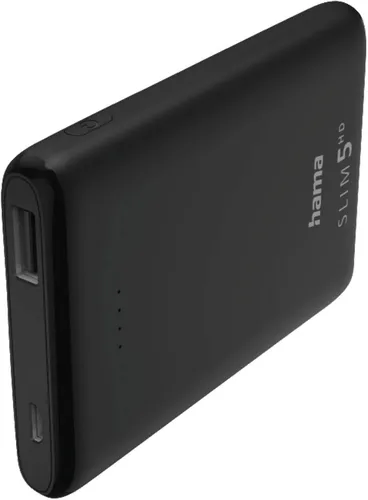 Hama SLIM 5HD 5000mAh Powerbank (2 St) schwarz von ?Hama
