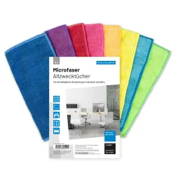 POLYCLEAN International GmbH POLYCLEAN bunte Allzwecktücher Set, 8-teilig, Universelles Reinigungstuch für alle Oberflächen zur optimalen Reinugung, 1 Set = 8 Stück 10-09-1170X5