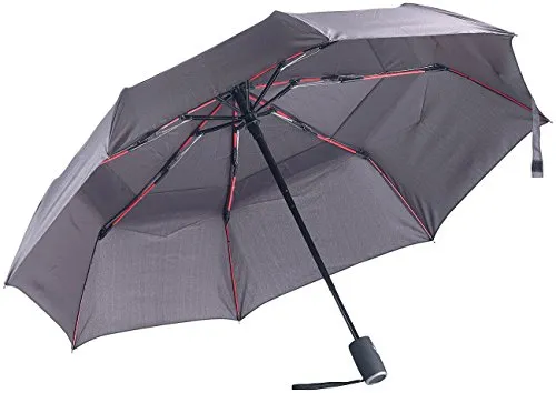 Carlo Milano Regenschirm sturmfest: Taschenschirm, Teflon®-Beschichtung 210 T, sicher bis 140 km/h, Ø 95cm (Taschenschirm sturmfest, Regenschirm windfest, wasserdichte Taschen)