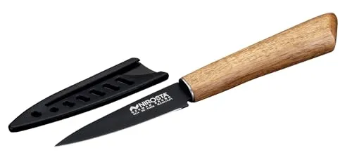 NIROSTA Küchenmesser Flow Fair schwarz, Klinge: 8,5 cm, 1 St.