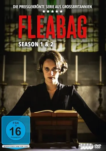 FLEABAG Staffel 1 + 2 - Komplettbox mit Phoebe Waller-Bridge - Filme, komplette TV-Serie auf 4 DVDs, mit Humor und Drama, ideal für Fans von cleveren Geschichten.