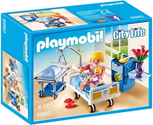 Playmobil City Life Krankenzimmer mit Babybett 6660