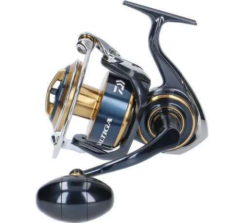 Daiwa 20 Saltiga (G) 8000-H - Hochleistungs Meeresrolle - Angelrollen für Salzwasserangeln, mit robustem Monoblock Aluminiumgehäuse und 25 kg maximalem Widerstand - ideal für Big Game Fishing.
