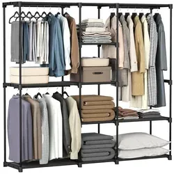 SONGMICS Kleiderschrank in schwarz von SONGMICS