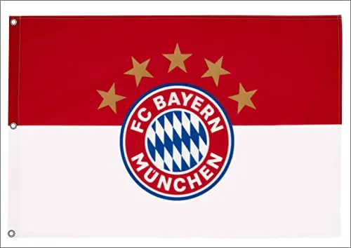 FC Bayern Hiss Fahne Originalware Flagge 180 x 120 cm Motiv Logo mit 3 Ösen