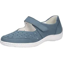 Waldläufer Henni Spangenballerina Blau von WALDLÄUFER