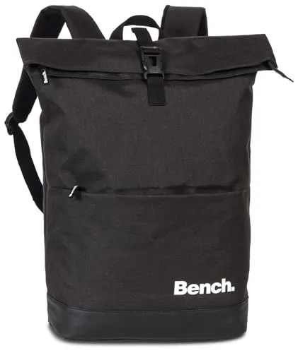 Ragusa-Trade Bench Classic Rolltop Rucksack für Damen & Herren, 19 L, schwarz