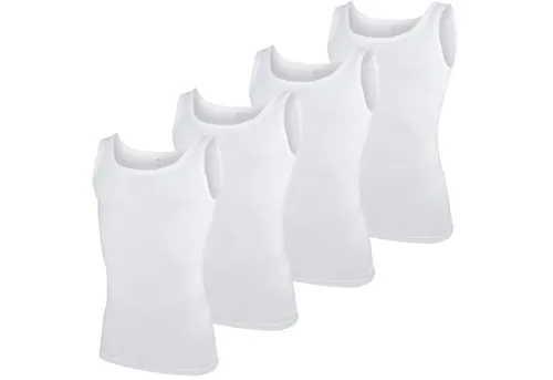 GÖTZBURG Unterhemd (Mehrpack, 4-St) Achselhemden in Feinripp, atmungsaktiv, hautfreundlich, im 4er Pack