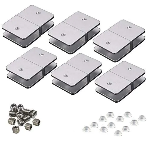 Euro Tische Regal-Halter Glasbodenträger - Stabile Regalträger für Glas- und Holzböden - (12 Stück)