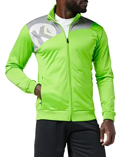 Kempa Kinder Kinder Jacke Core 2.0 Poly Jacke, hope grün/dark grau melan, 128, 200219607