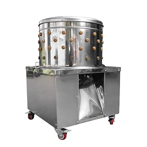 Rupfmaschine 60 cm 2200 Watt für Geflügel - Sonstige Gastronomie-Küchengeräte, leistungsstarke 2200 Watt Motor für effizientes Rupfen von Enten, Gänsen und Hühnern, mit robuster Edelstahltrommel und praktischen Transportrollen.