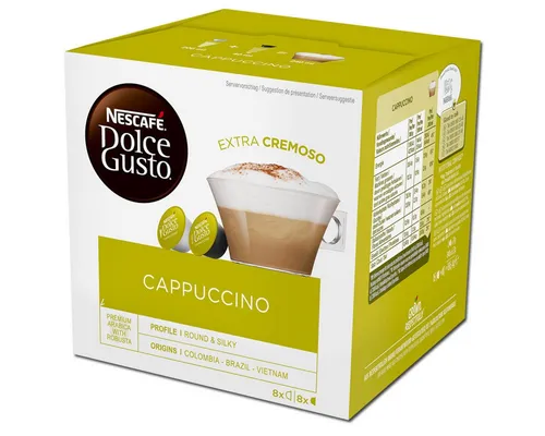 NESCAFE Kaffee, Nescafe Dolce Gusto Cappuccino Aroma versiegelte Kapseln 186g