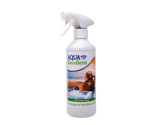 BRAST® Aqua Excellent Filter Cleaner Spray 0,5 Liter - Hochwertige Reinigung für Whirlpoolfilter - Wasserfilterkartuschen für Trinkwasser, verlängert die Lebensdauer Ihres Whirlpoolfilters und reicht für ca. 50 Anwendungen. Schnelle und einfache Anwendung!
