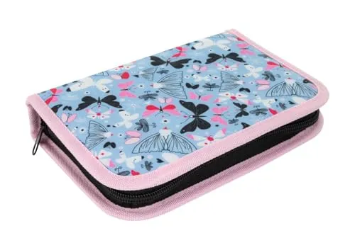 Livepac-Office Schüleretui/Federtasche/Federmappe / 50teilig gefüllt/Schmetterlinge