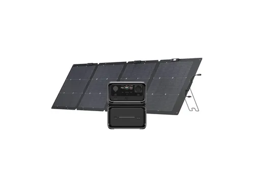 ECOFLOW RIVER 3 Max Plus Tragbare Powerstation mit Solarpanel - Generator für Outdoor-Aktivitäten, 858 Wh LFP Batterie mit hoher Leistung bis zu 1.200 W und X-Stream-Technologie für schnelles Aufladen in nur 2,3 Stunden.