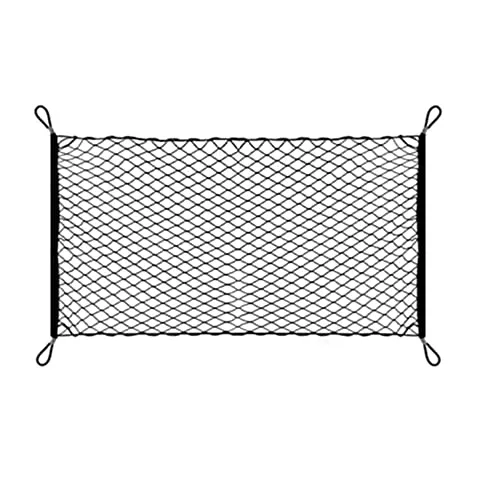 Naisfei Elastisches Gepäcknetz für Auto, elastisch, Kofferraum-Organizer, Nylon-Netz mit 4 Haken, für SUV, Auto, Transporter und LKW (110 x 60 cm)