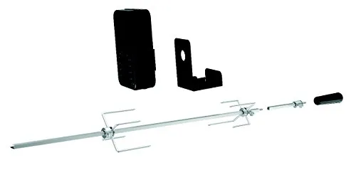 tepro 8590 Universal-Grillspieß Set - Edelstahl Spieß mit 80 cm Länge, batteriebetrieben für müheloses Grillvergnügen