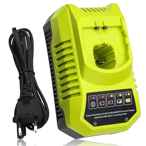 Moticett BCL14181H Ersatzladegerät 3A für Ryobi 9.6V-18V Lithium-Ionen & NI-Mh Akku für Ryobi P100 P102 P103 P105 P106 P107 P108 Akku