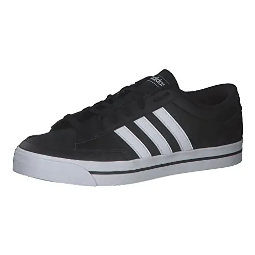 adidas Unisex Retrovulc Skate Shoe, Core Black Cloud White - Laufschuhe mit strapazierfähigem Canvas-Obermaterial und vulkanisierter Gummisohle für optimalen Grip und Komfort beim Skaten.