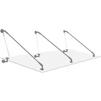 Glaszentrum Hagen Vordach - 230x90cm Glasvordach - Vordächer mit hochwertigem VSG-Glas für maximale Stabilität und Sicherheit, ideal für Eingangsbereiche und Terrassen.