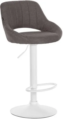 furnicato Barhocker Milet 85 cm dunkelgrau, höhenverstellbar mit Rückenlehne