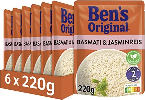 BEN'S ORIGINAL™ Express Reis Basmati & Jasmin 6 x 220g von Ben's Original
