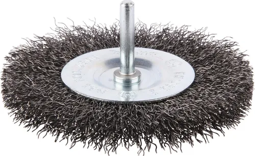 Makita Rundbürste, 100 mm, gewellt, verzinkter Stahl, Rundschaft