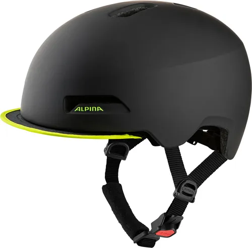 Alpina Unisex Fahrradhelm Black-Neon Yellow Matt - Fahrradhelme mit robuster 3 Shell Construction und individuellem Verstellsystem für optimalen Tragekomfort und Sicherheit.