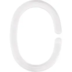 Kleine Wolke Duschvorhang-Ringe Weiß Set 12-teilig