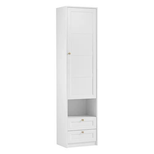 AX LIVING Weißer Schrank Raiane S1T2S mit Schubladen