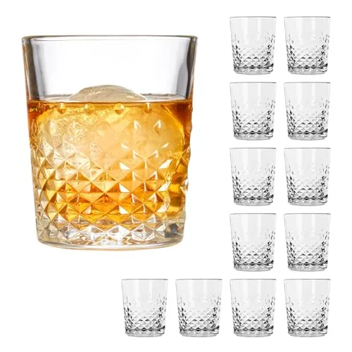 Libbey D.O.F. Ocular 355 ml - Elegantes Whiskyglas - Gläser: D.O.F. Glas aus der Ocular-Serie mit modernem Design und 355 ml Volumen – ideal für Whisky und Cocktails. Strukturierte Oberfläche und stabiler Boden sorgen für Eleganz und Langlebigkeit.