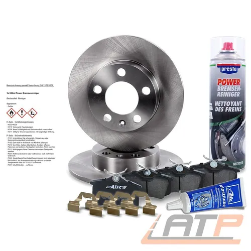 2x BREMSSCHEIBE SATZ BREMSBELÄGE + ZUBEHÖR HINTEN FÜR AUDI A2 8Z TT 8N