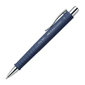 FABER-CASTELL Kugelschreiber POLY BALL M blau matt