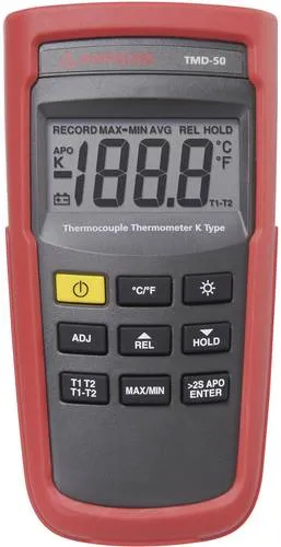 Beha Amprobe TMD-50 Temperatur-Messgerät -60 - +1350°C - Präzises Temperaturmessgerät für extreme Temperaturen, stoß- und schlagfest, ideal für professionelle Anwendungen in Industrie und Handwerk.