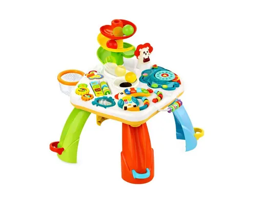 Wisam Interaktiver Lerntisch für Babys – Klavier & Ballrutsche - INTERAKTIVER LERNTISCH FÜR KINDER – MIT MUSIK UND BALLRUTSCHEN. Dieser multifunktionale Tisch fördert spielerisch die Feinmotorik und Kreativität der Kleinsten. Ideal für stundenlangen Spaß und Lernen!