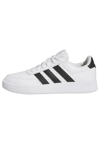 adidas Damen Breaknet 2.0 Shoes - Cloud White/Core Black/Silver met, 36 2/3 EU - Damen-Sneaker mit regulärer Passform und stylischem Design, perfekt für den Alltag und bequem durch die Gummiaußensohle.