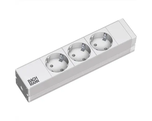 Zoll Steckdosenleiste Aluminium 1HE 3x Schutzkontakt - Steckdosen & Zubehör, robuste Aluminiumleiste mit 3 Schutzkontaktsteckdosen und 2m Zuleitung für sichere Stromversorgung in jedem Raum.