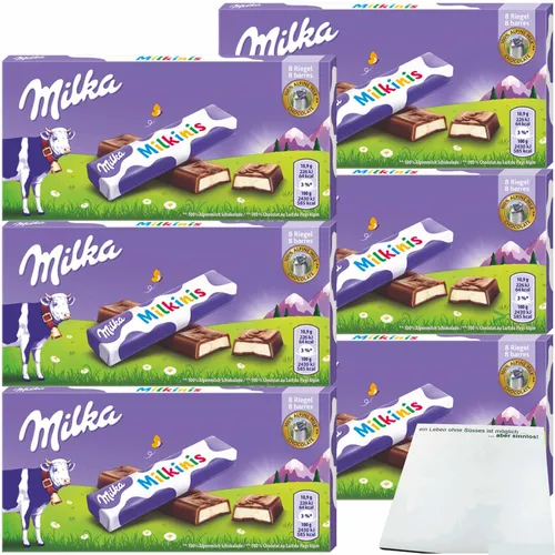 Milka Milkinis Schokoladenriegel mit Milchcremefüllung 6x87,5g Packung usy Block