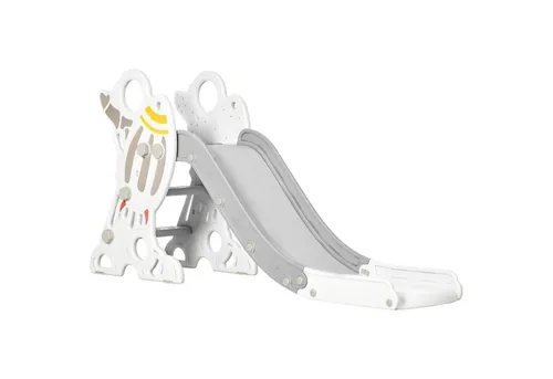 MC Star Rutsche für Kinder, Raketen-Design, grau (157 x 46,5 x 80 cm)