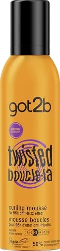 Schwarzkopf - Got2b Frisierschaum für die Haare – Definition von Locken – Anti-Frisottis – gewellt bis lockig – Aerosol 250 ml