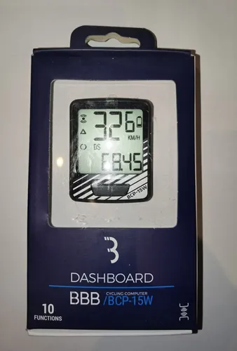 BBB BCP-15W Fahrradcomputer mit 10 Funktionen, schwarz