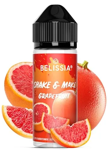 Belissia Shake and Make - Grapefruit - Hochdosiertes Lebensmittel Aroma 10ml mit praktischer Schüttelflasche zum mischen. Für Lebensmittel, Kochen, Backen, Hobby, Raumerfrischung uvm.