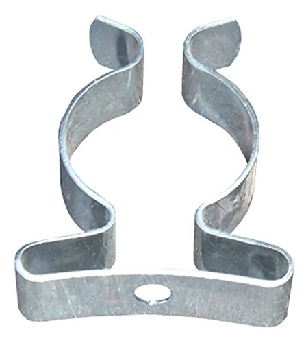 irsa24 Federklammern Geräte Klemmen 6 mm, Silber, 1 X Beutel à 25 Stück