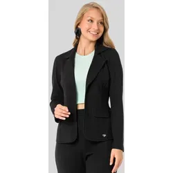 CIPO & BAXX Jackenblazer für Damen – XL, Schwarz - Business-Mode für stilvolle Auftritte. Der CIPO & BAXX Blazer überzeugt mit hohem Tragekomfort und zeitlosem unifarbenen Look – ideal für Büro und festliche Anlässe.