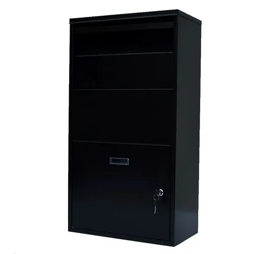 Briefkasten Paketbox Paketbriefkasten Paketkasten IMLEX IM-PB75 Schwarz