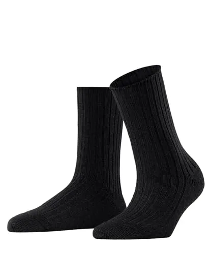 ESPRIT Damen Socken Hygge W So Wolle Kaschmir einfarbig 1 Paar, Schwarz Black 3000, 39-42